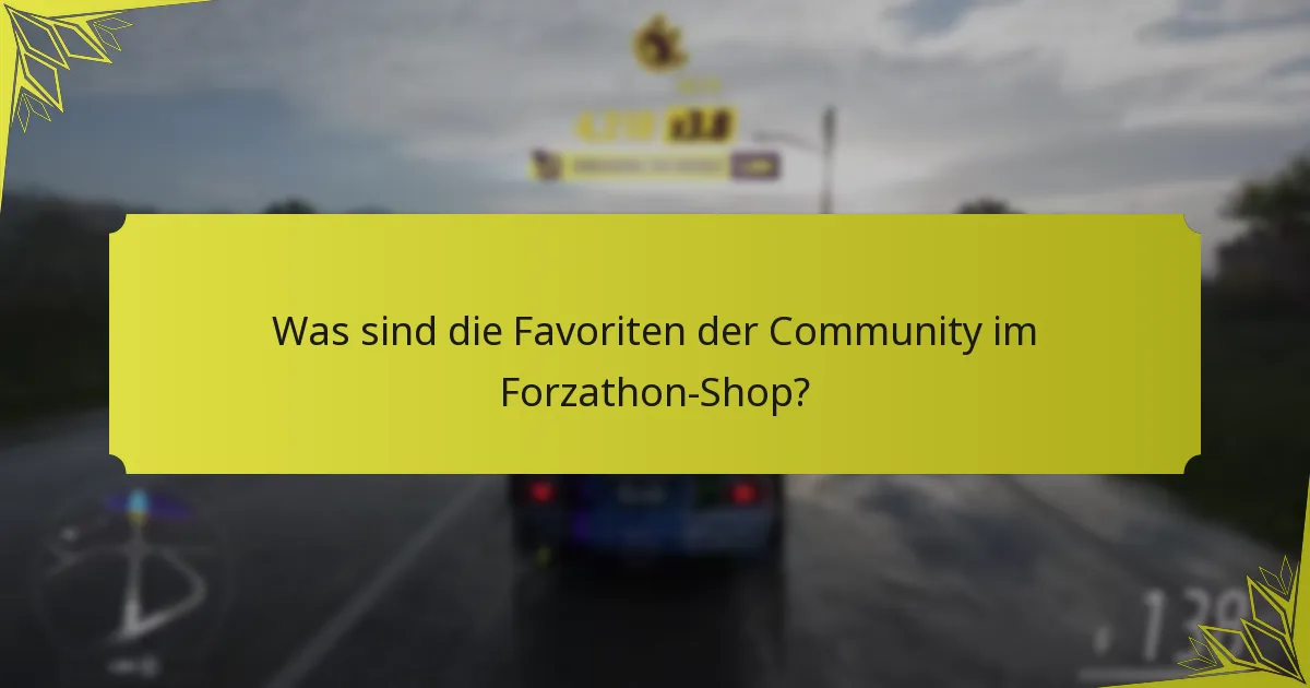Welche Artikel sind derzeit im Forzathon-Shop erhältlich?