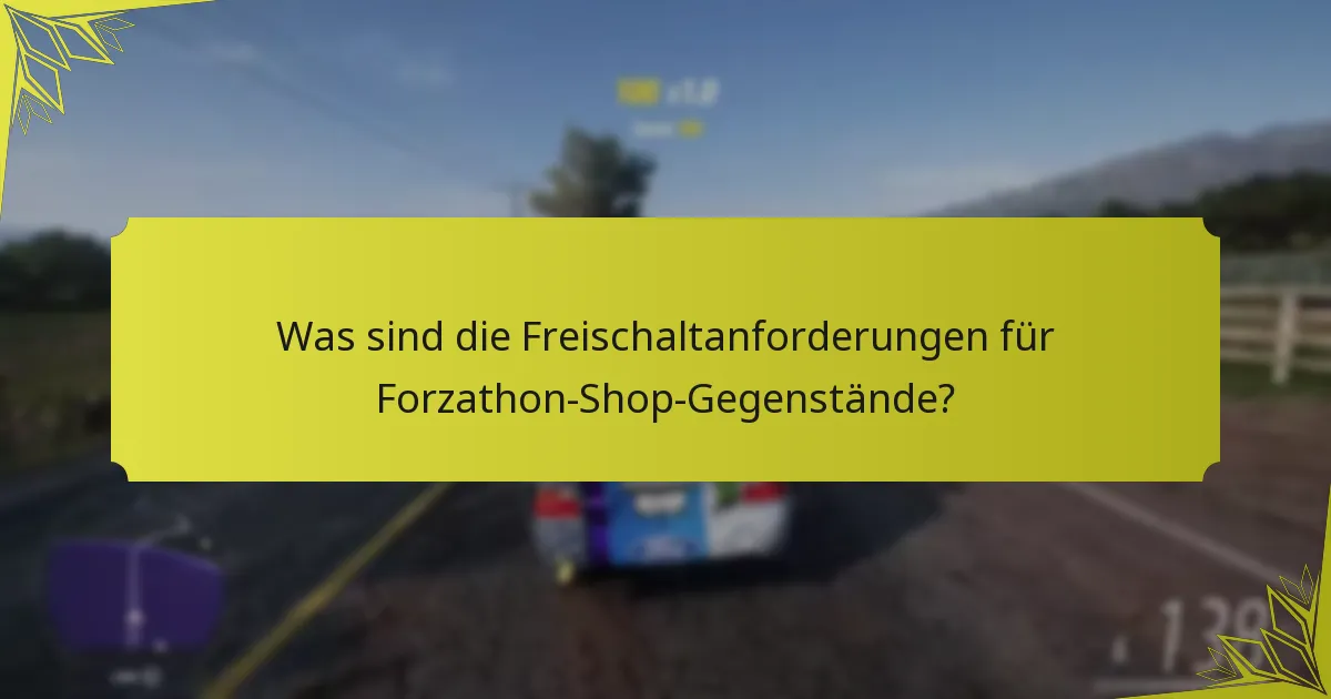 Was sind die Seltenheitsgrade der Forzathon-Shop-Gegenstände?