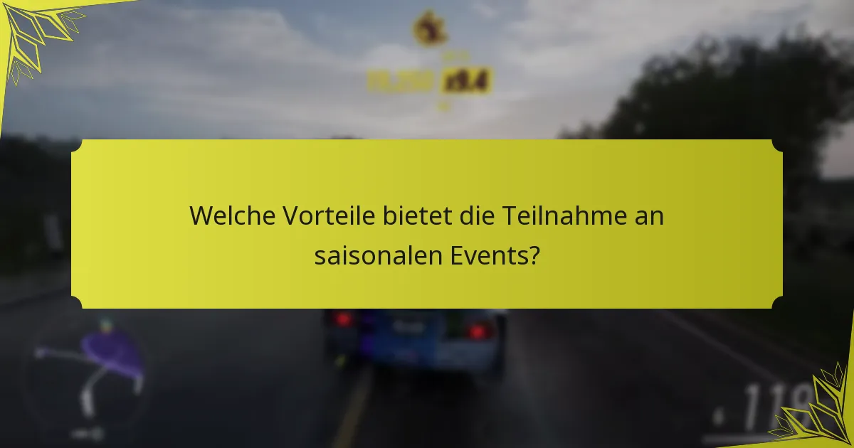 Welche Vorteile bietet die Teilnahme an saisonalen Events?